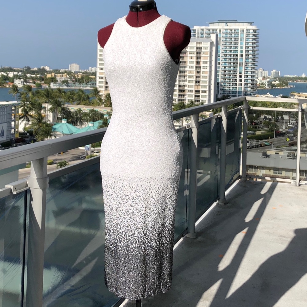 Dress The Population Shawn Sequin Ombré Dress